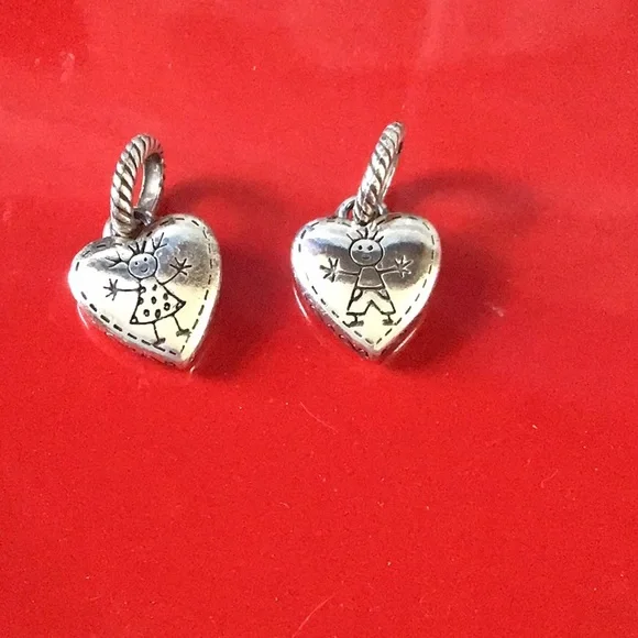 Brighton Boy/Girl Heart Charms - Picture 2 of 4